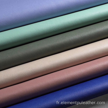 Cuir de silicone coloré en cuir PU personnalisé